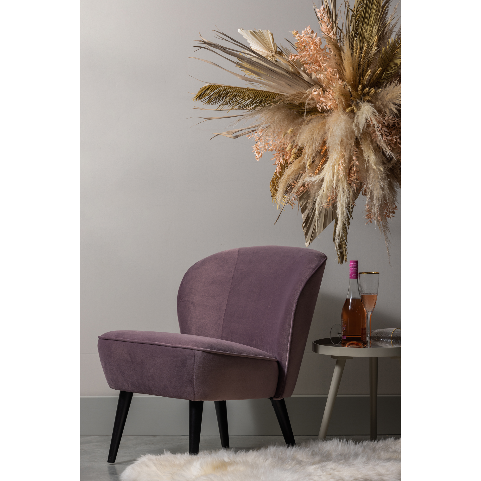 Fauteuil Sara Sara Fauteuil - Fluweel - Army