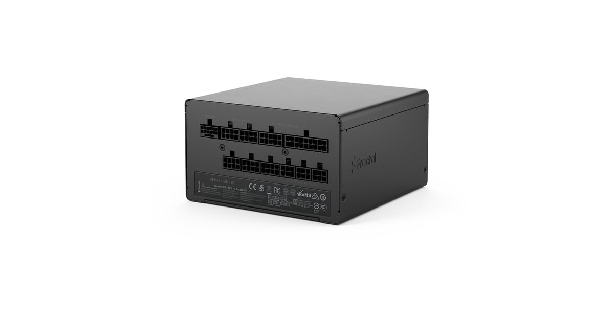 Fractal DesignION Gold 3 modulaire 1000 watt voeding   (Zwart, 1x 12V-2x6, 3x PCIe)