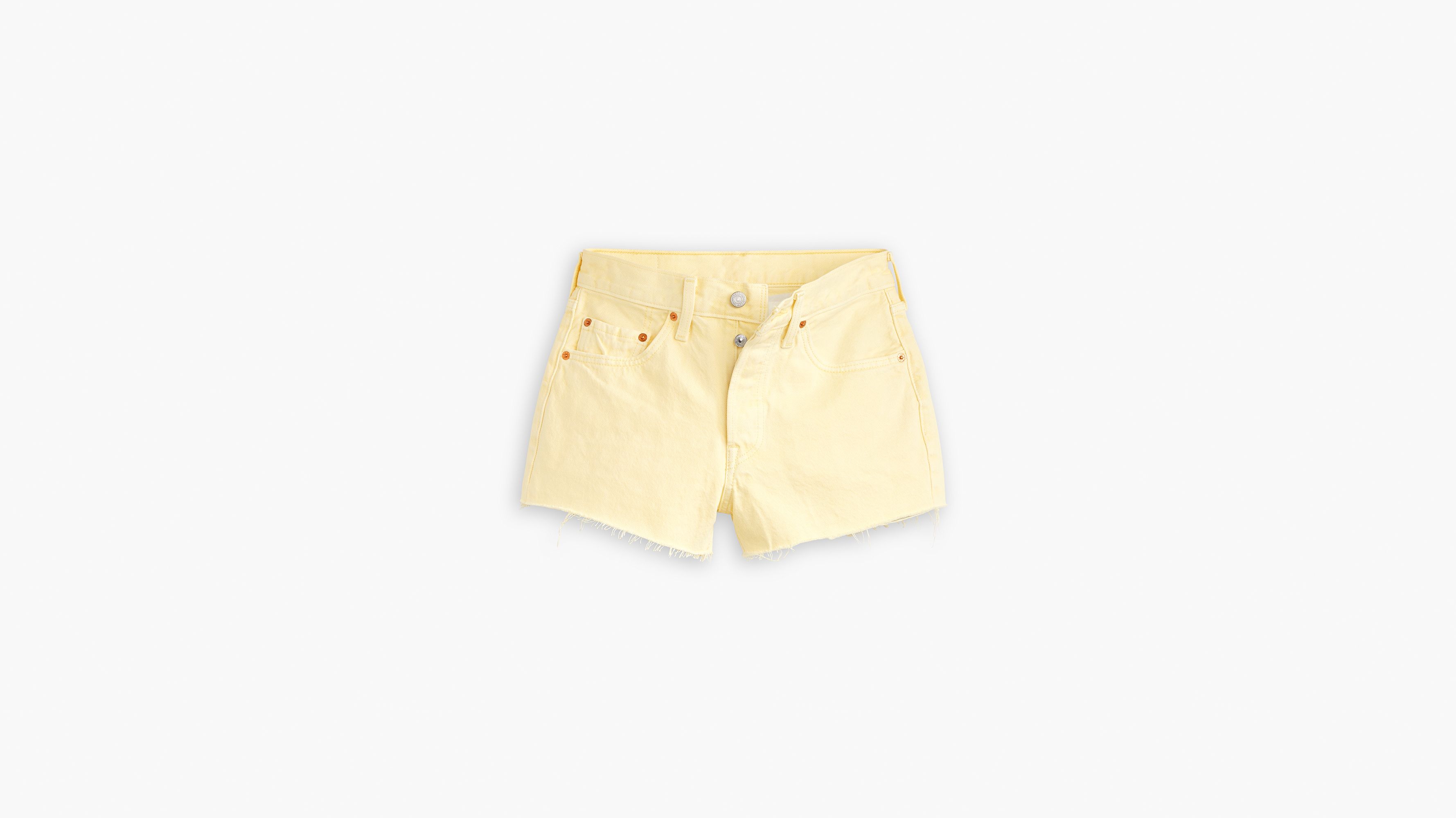 Short jean 501® Original taille haute - Dusty Anise Flower - Jaune