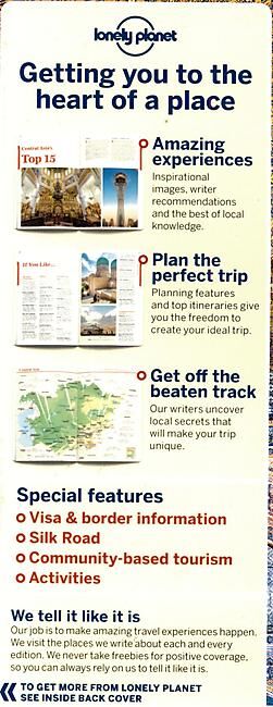LONELY PLANET - CENTRAL ASIA LONELY PLANET EN ANGLAIS