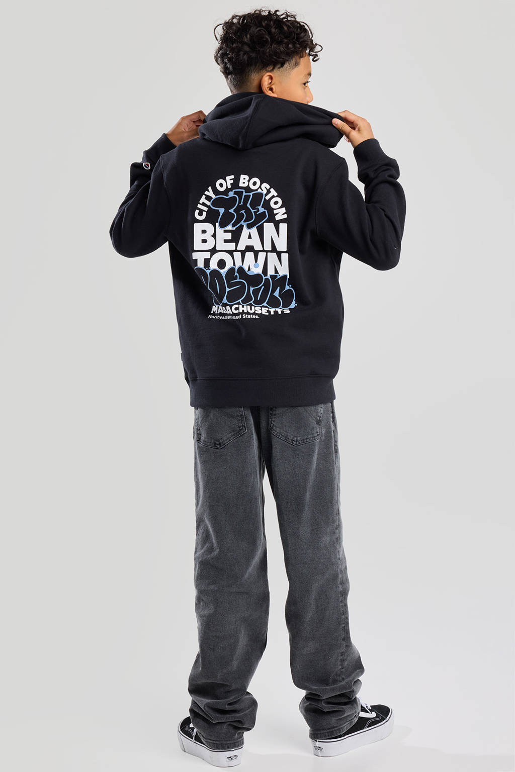 America Today hoodie zwart