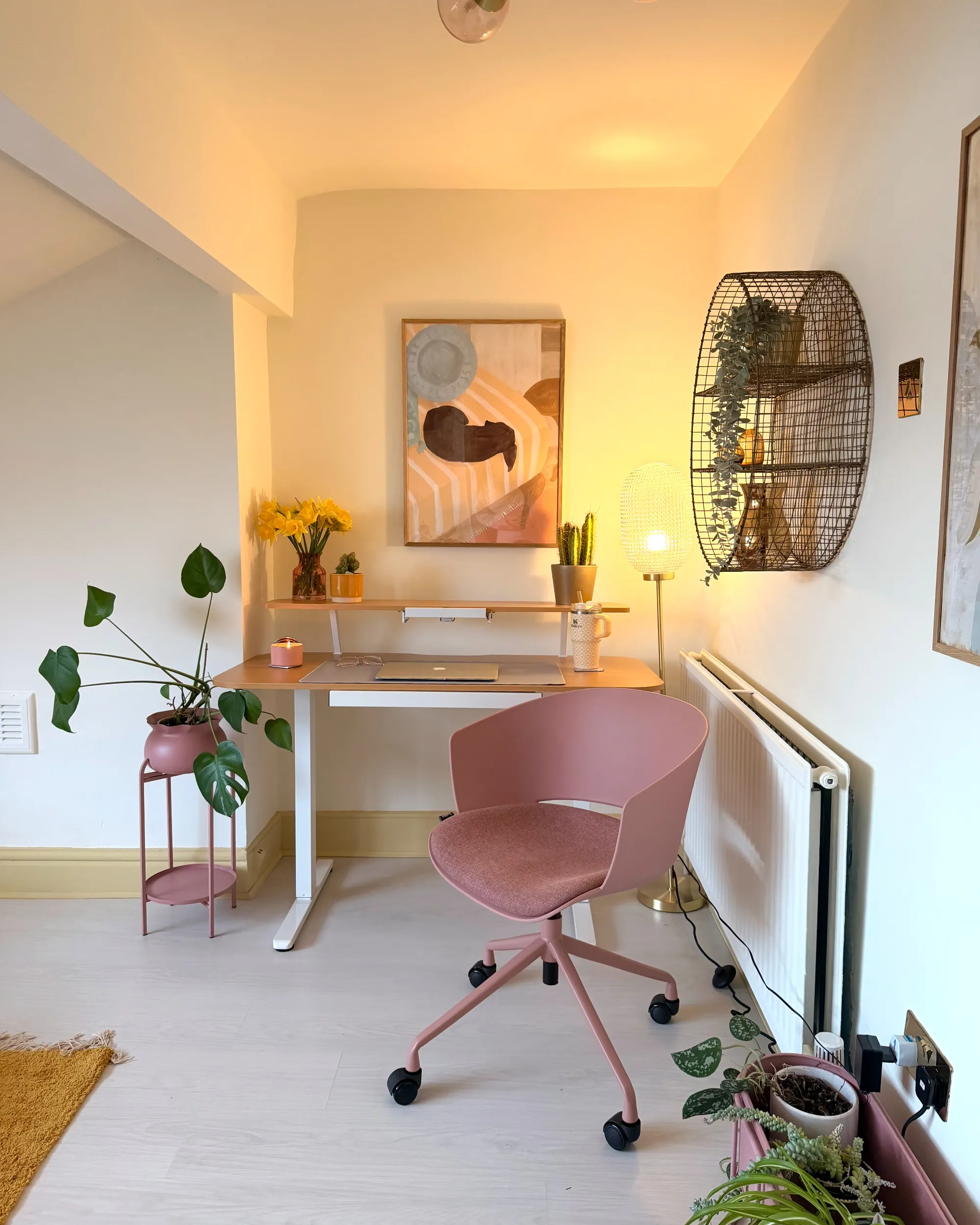 Bureaustoel GLEEFUL Stof Roze