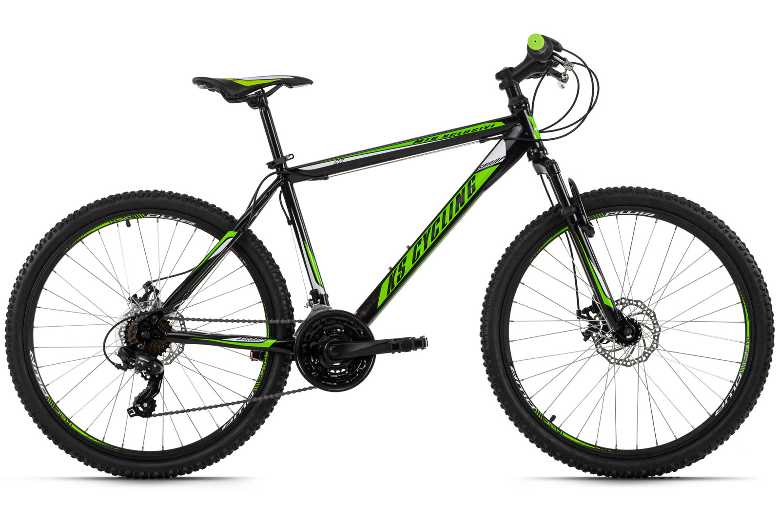KS Cycling Mountainbike HARDTAIL 26'' SHARP - schwarz-grün - 46 cm Rahmenhöhe