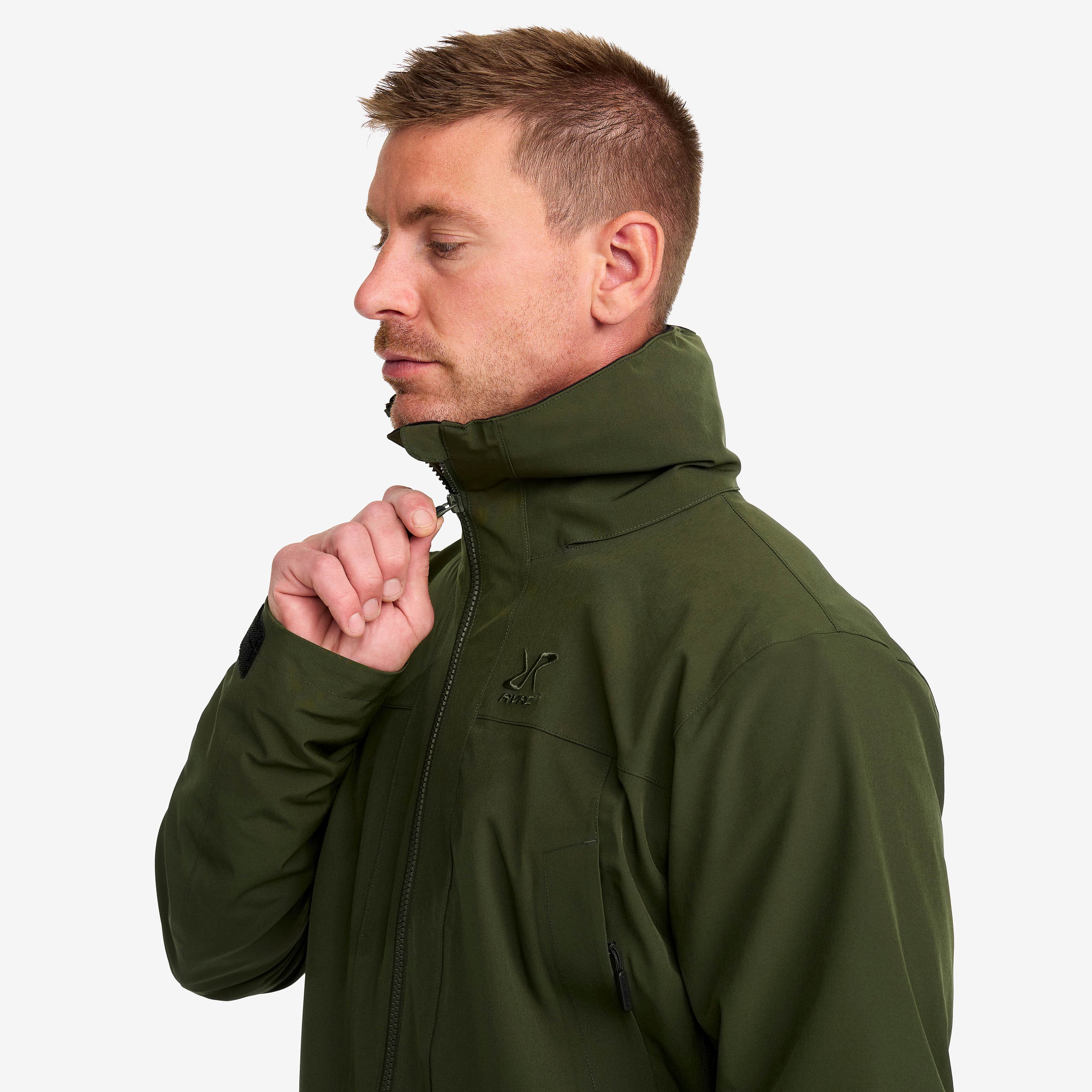 Nevis 2L Parka Herre Forest Green