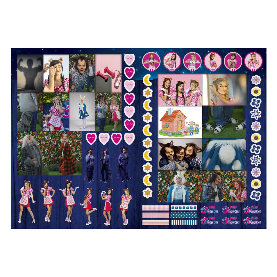 K3: 3 Biggetjes Fanboek met Stickers