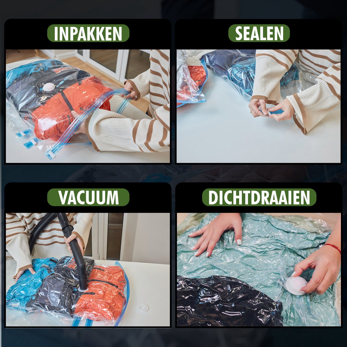 Travelhawk Vacuümzakken - Set van 13