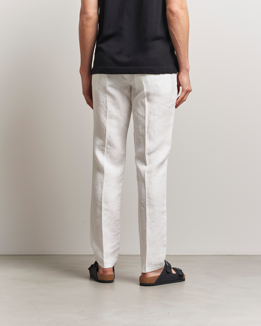Orlebar Brown Griffon Italian Linen Trousers White Sand