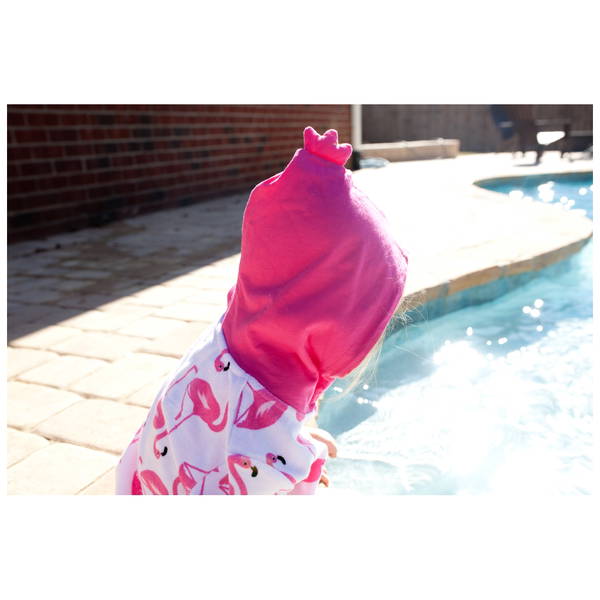 ZoocchiniZoocchini   Babies Cover Up Poncho Flamingo 0-12M