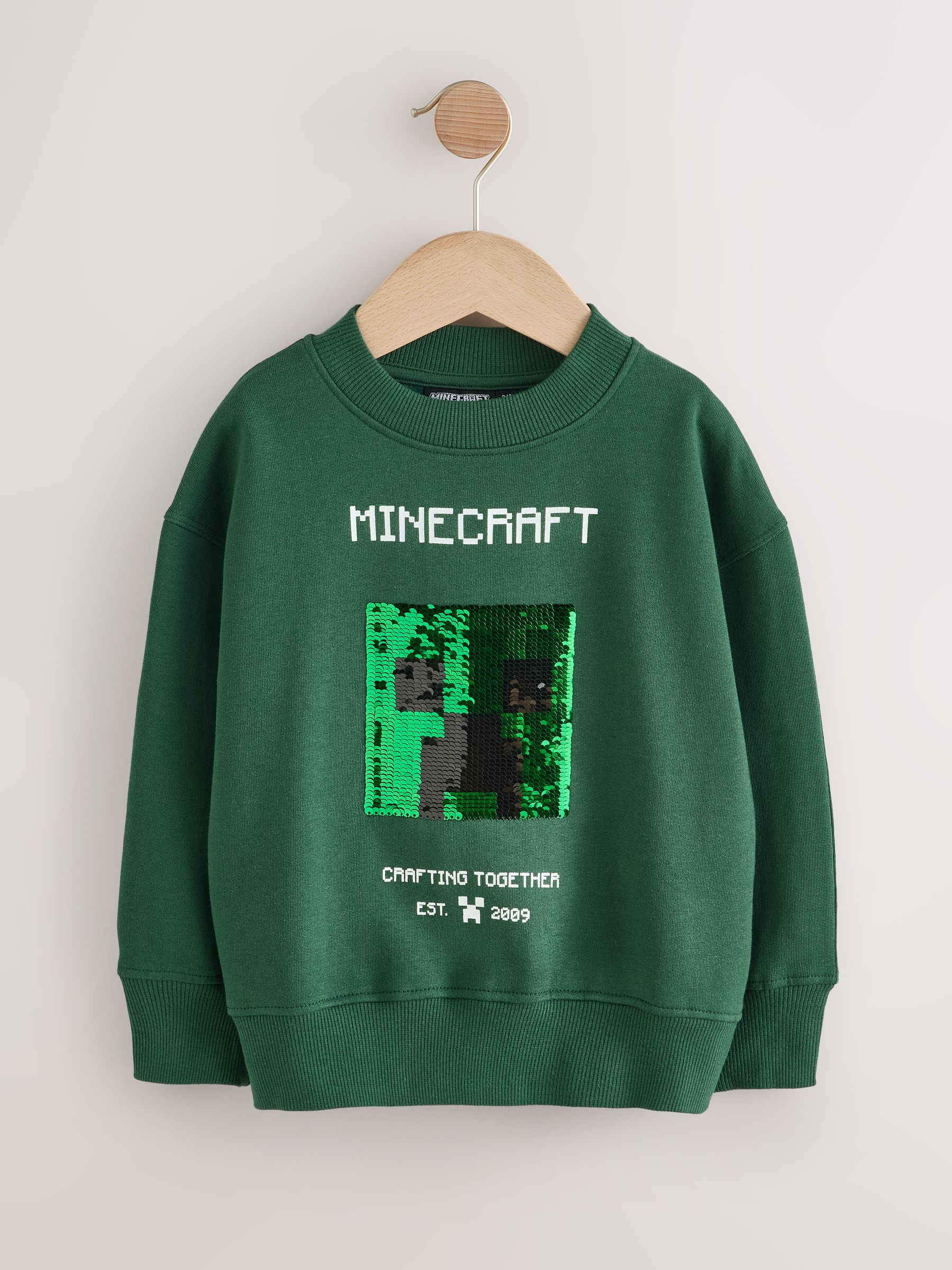 Angel & Rocket Minecraft Sequin Sweatshirt