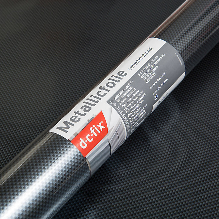 Adhésif décoratif d-c-fix® métal Carbon 1.5m x 0.45m