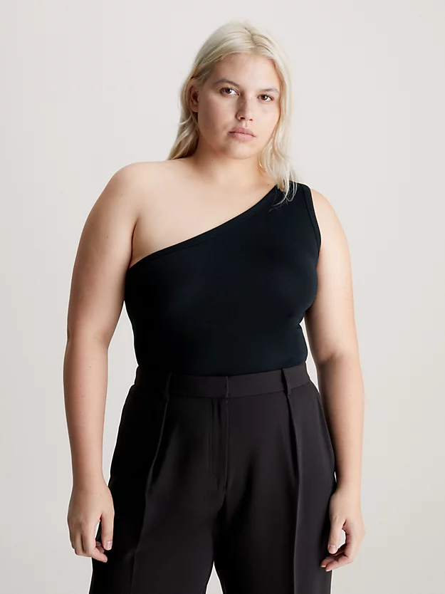 Blusa de um ombro só em modal justo