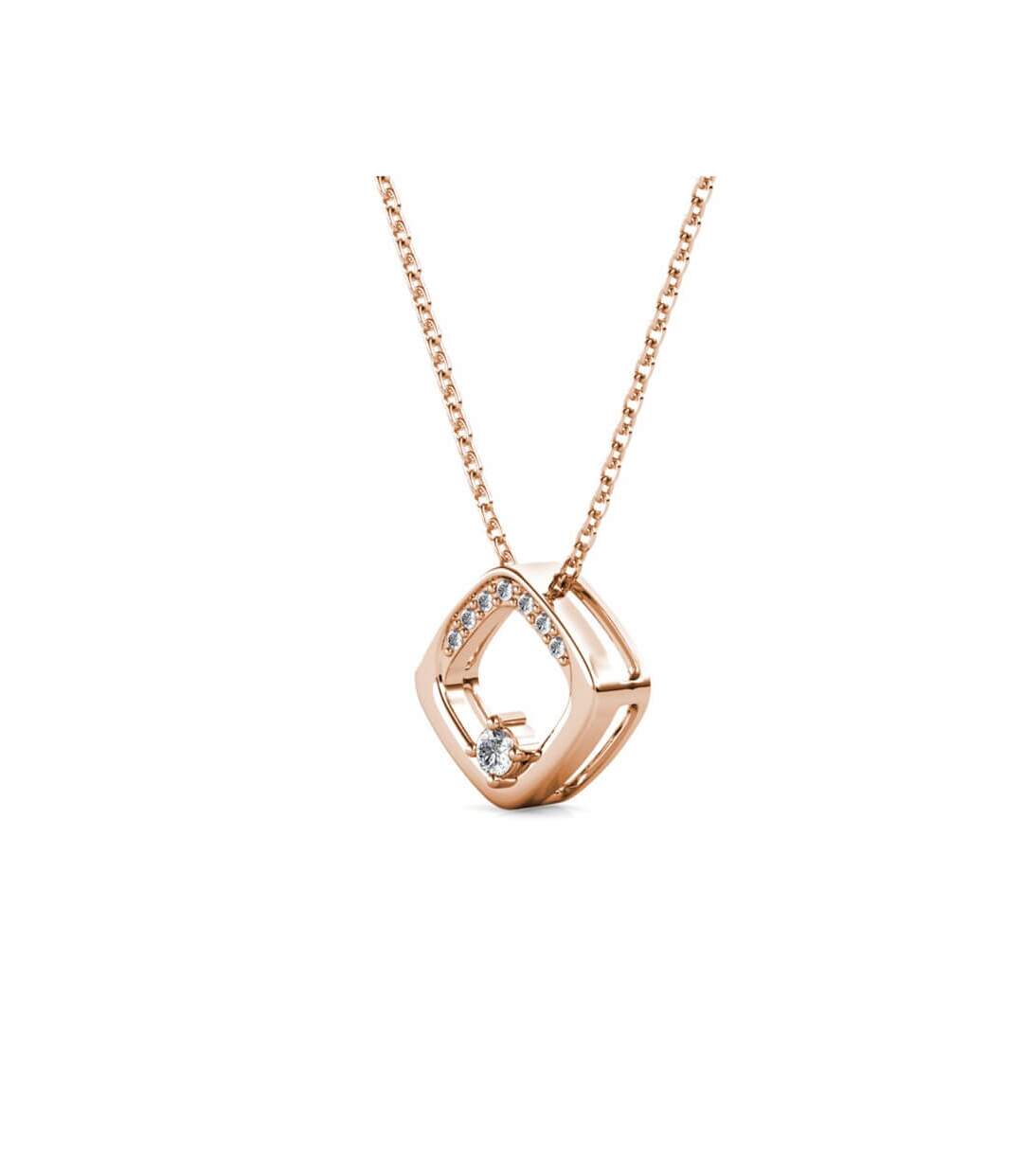 Pendentifs Adelise - Or Rosé et Cristal