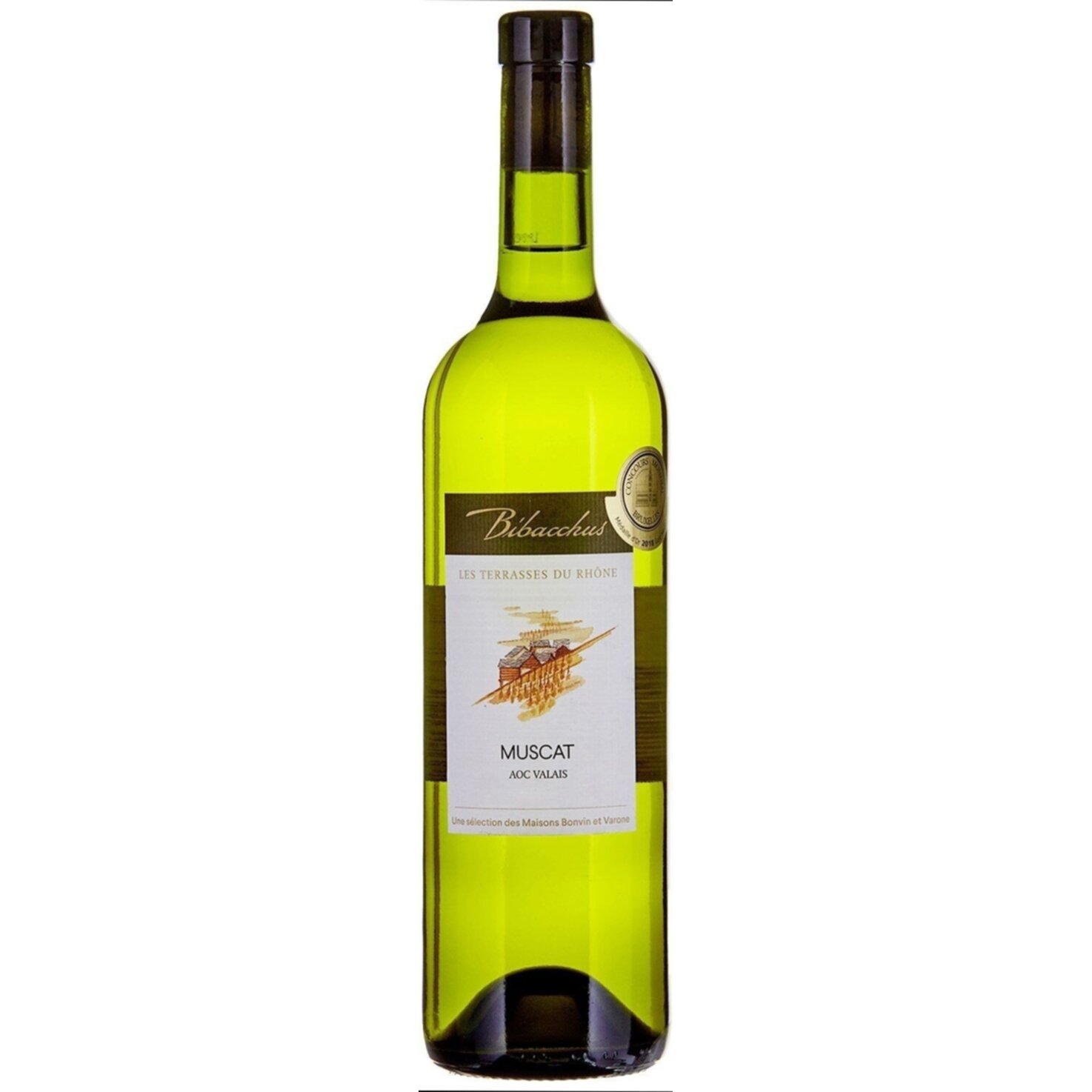 Valais AOC Muscat Terrasses du Rhône Bibacchus -75cl