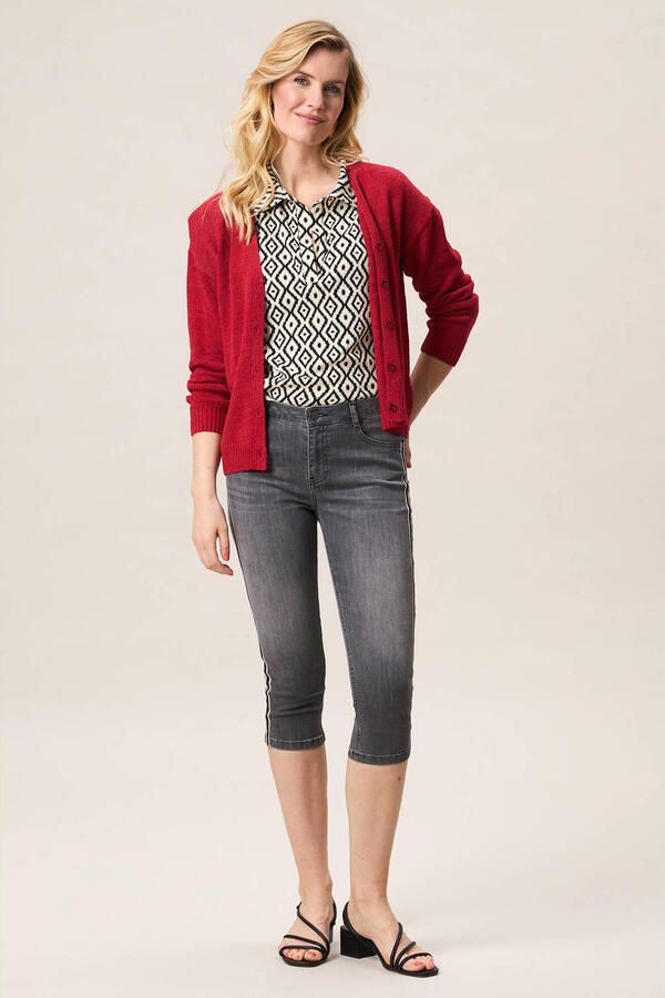 Miss Etam skinny low waist broek grey denim