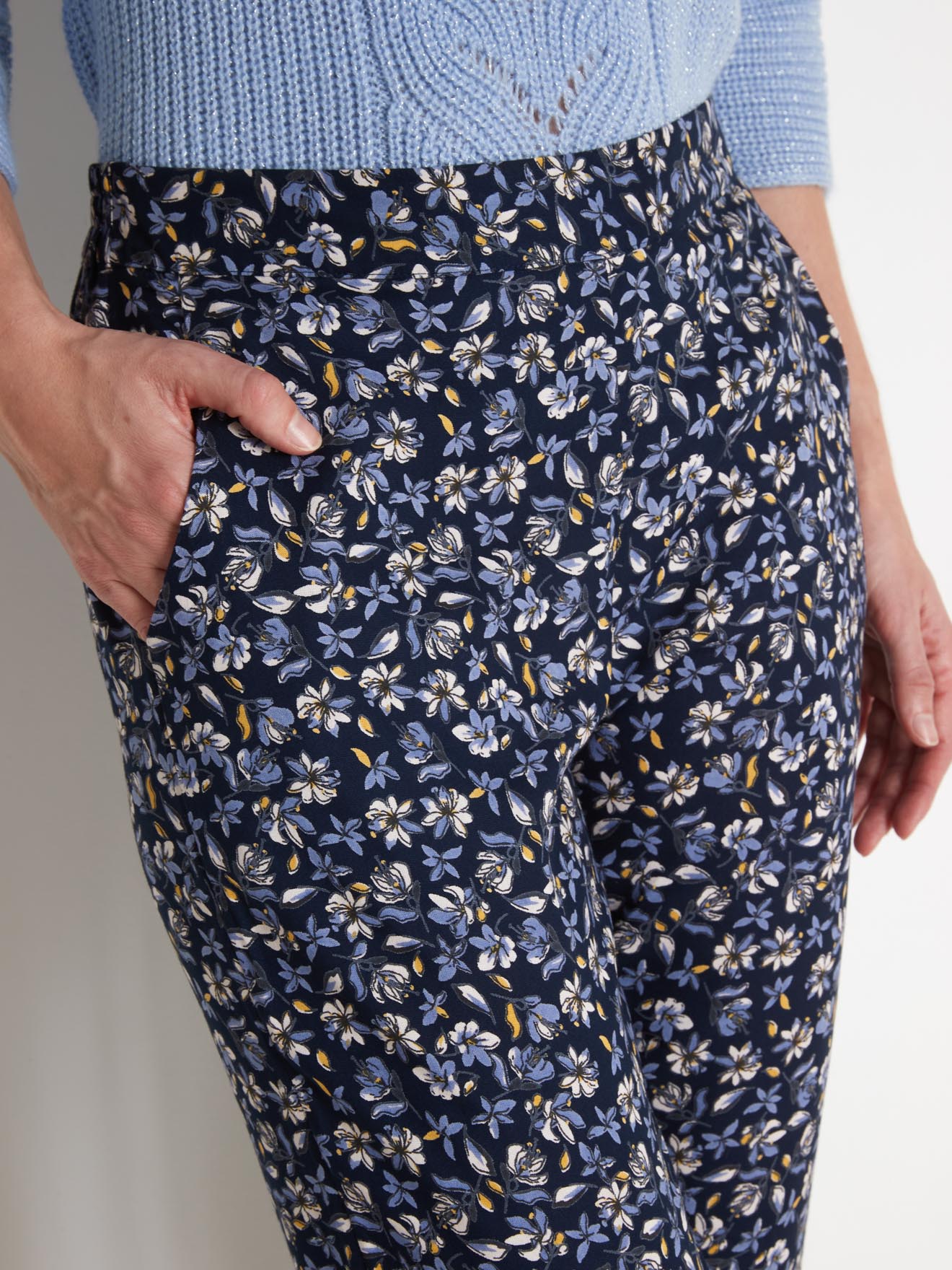Pantalon fluide élastiqué