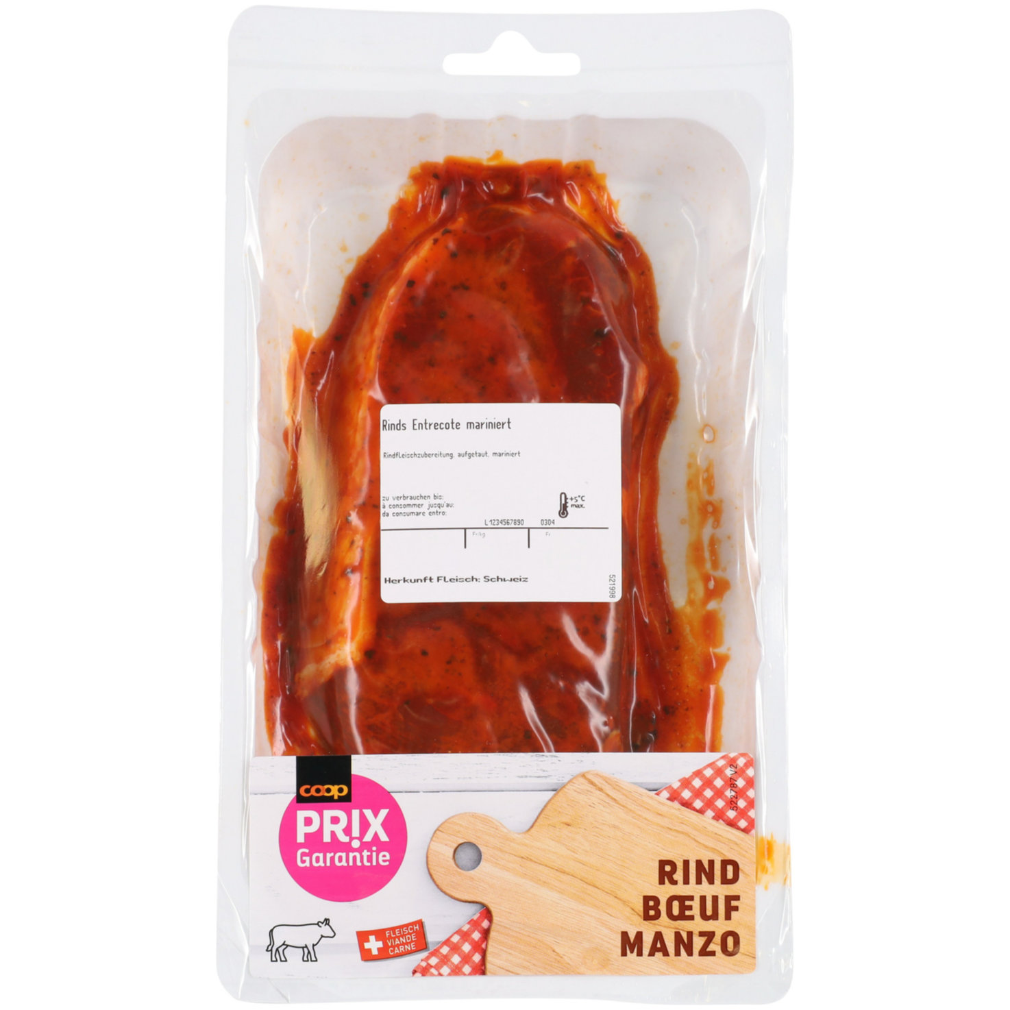 Prix Garantie Rindsentrecote mariniert ca. 230g