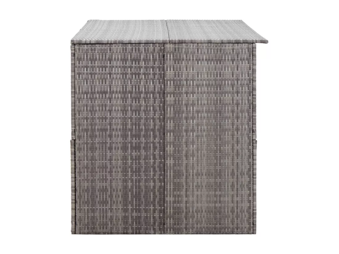 Coffre boîte meuble de résine grise 150 x 100 x 100 cm 02_0013085