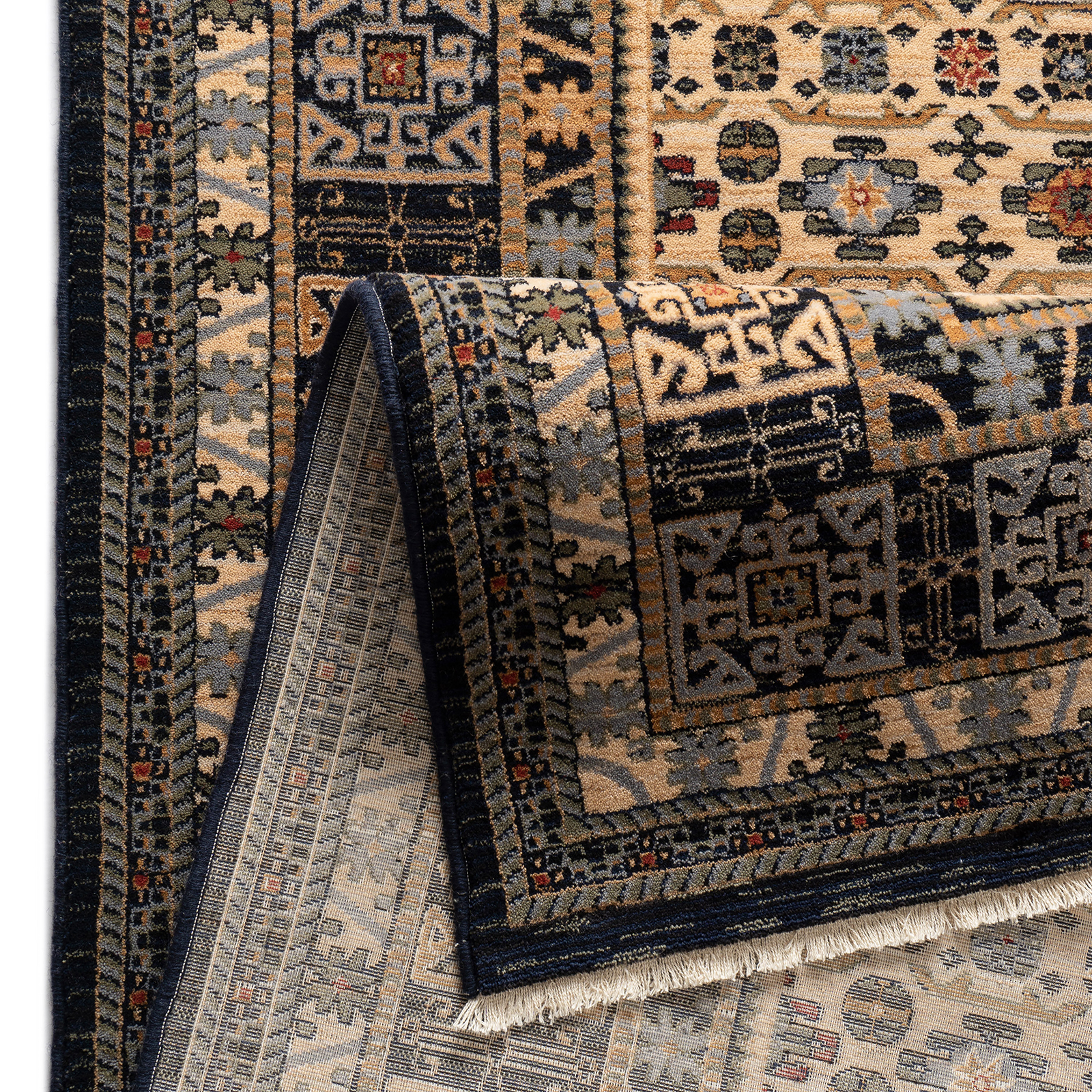 Teppich SAHARNA - blau-multicolor - 160x230 cm