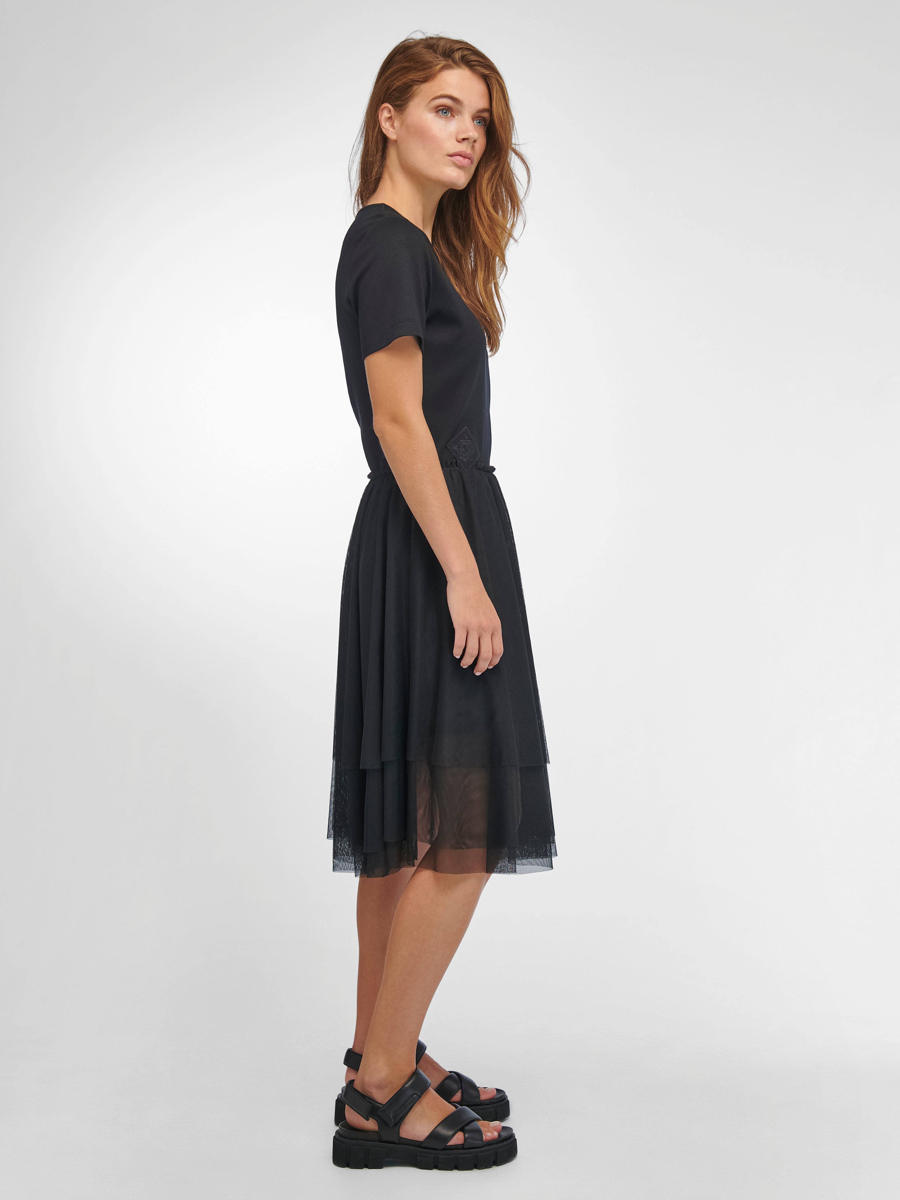 Jersey-Kleid mit 1/2-Arm