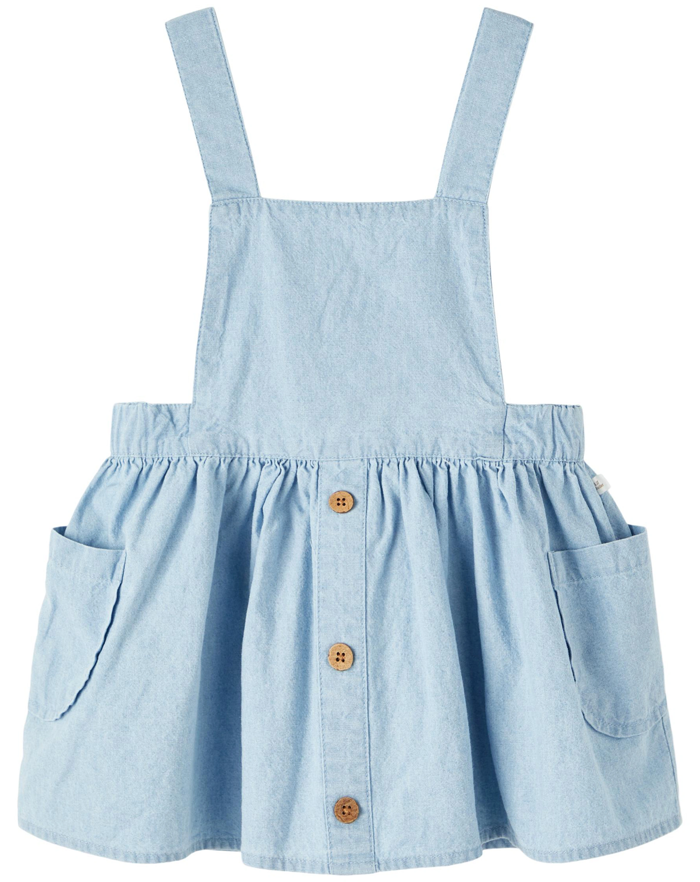 Latzkleid NMFDALEY DENIM in light blue