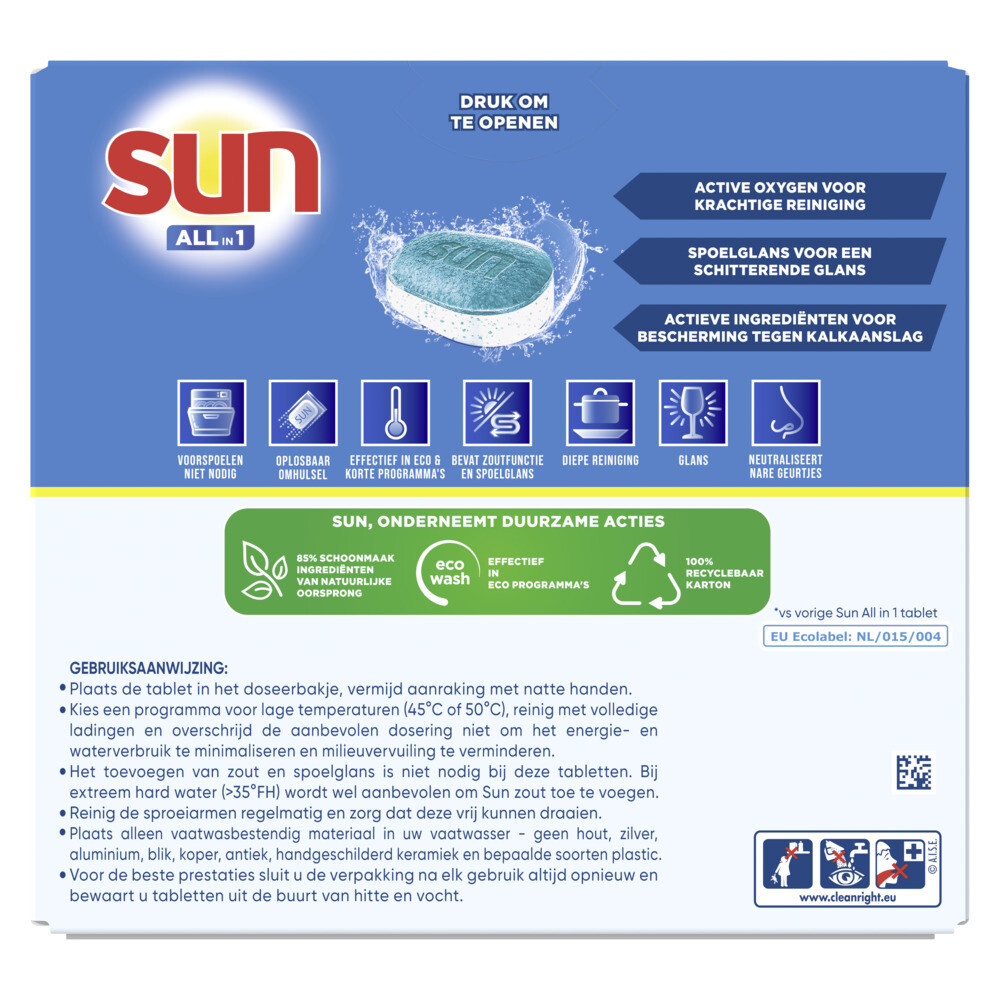 Sun Vaatwastabletten All-in-1 Citroen47 stuks