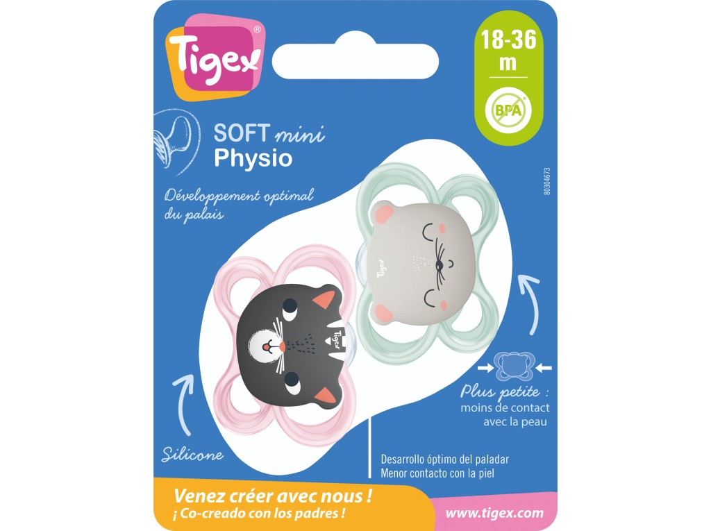PACK 2 CHUCHAS  18M TIGEX SILICONE MNA