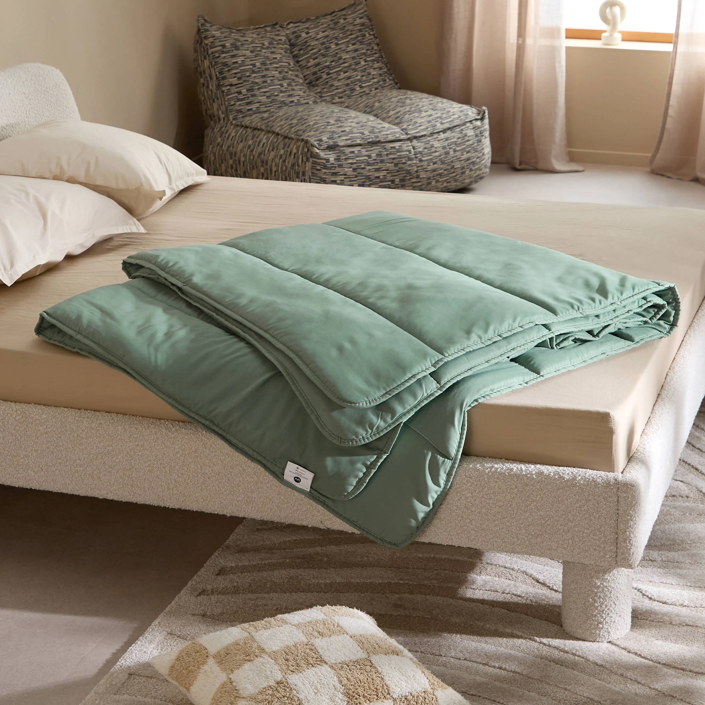 W all-in one lazy dekbed groen