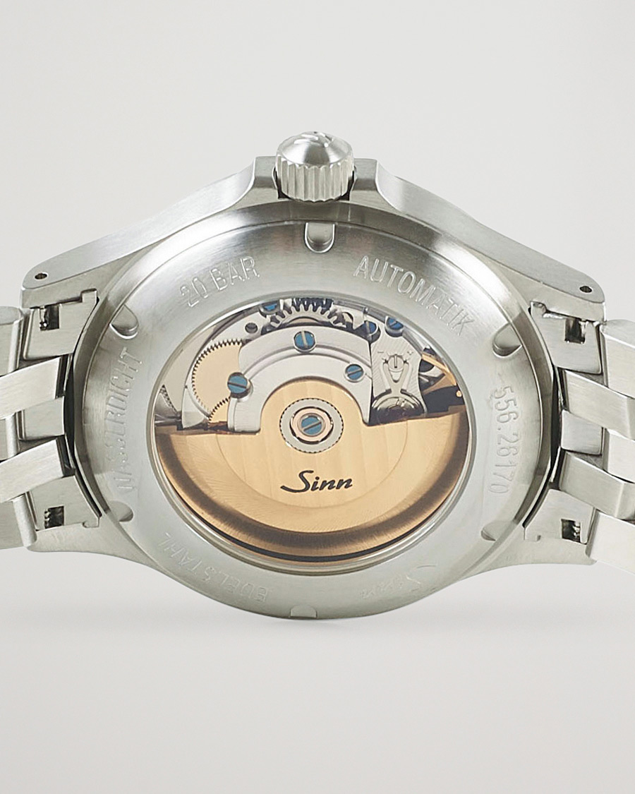 Sinn 556 Stainless Steel Watch 38,5mm Blue
