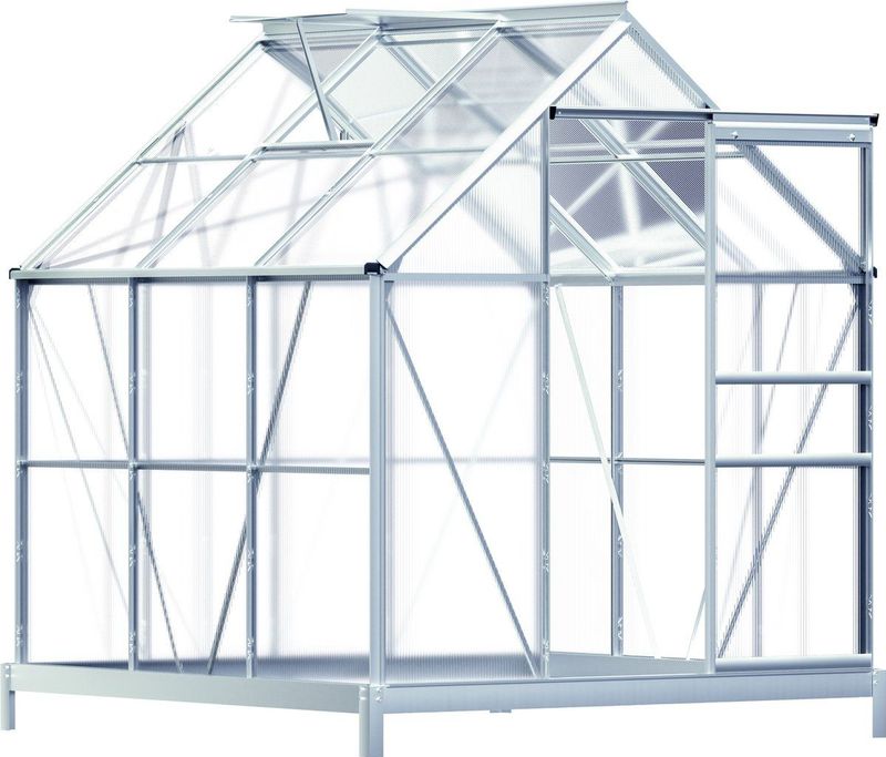 Tuinkas - 5,8 m³ - Aluminium - Warmte-Isolerend - Met Dakraam