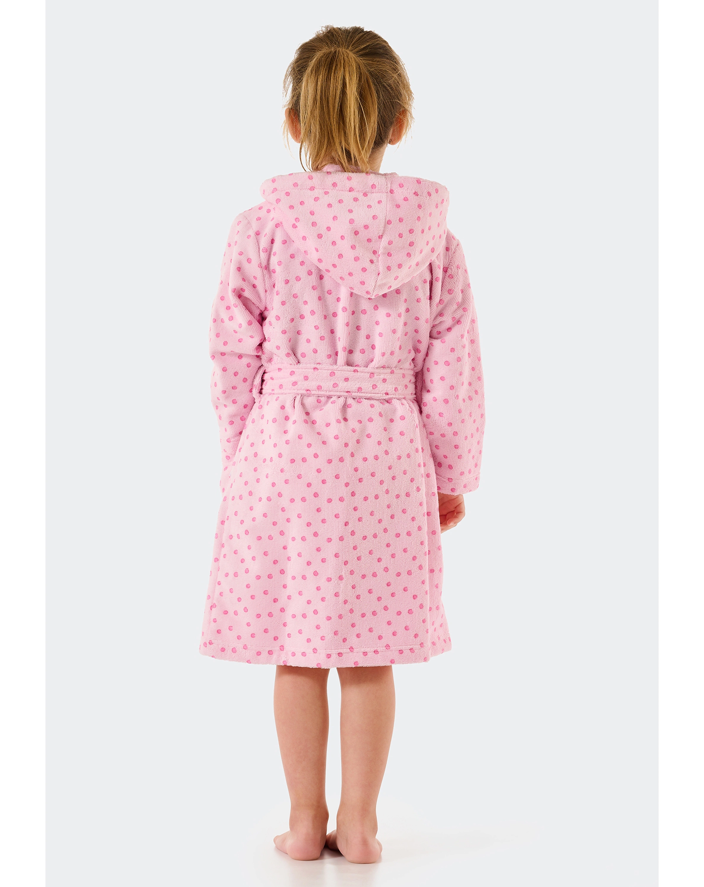 Bademantel FINE DOTTY in rosa/pink