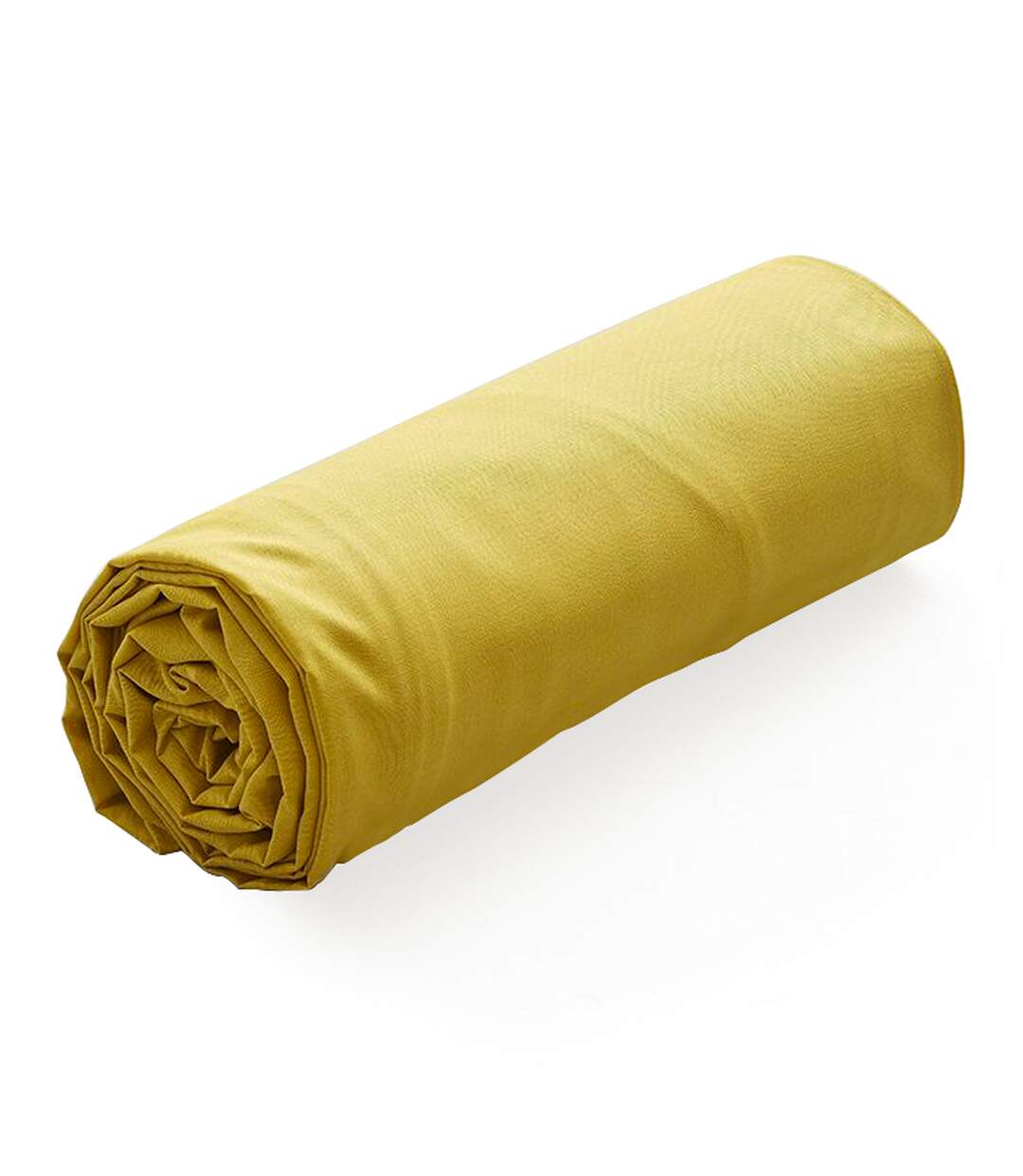 Drap housse uni 140x190 cm bonnet 40 cm coton ALTO jaune bourdon