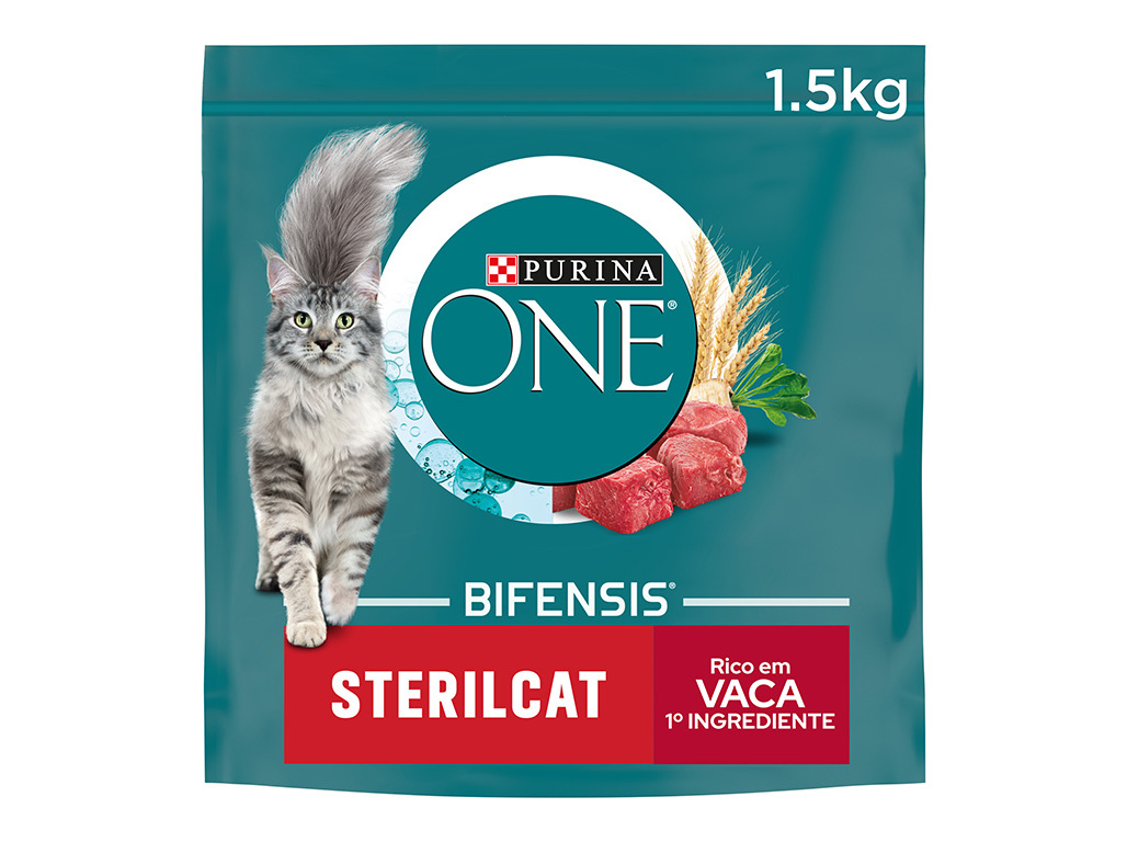 RAÇÃO PARA GATO PURINA ONE ESTERILIZADO COM VACA 1.5KG