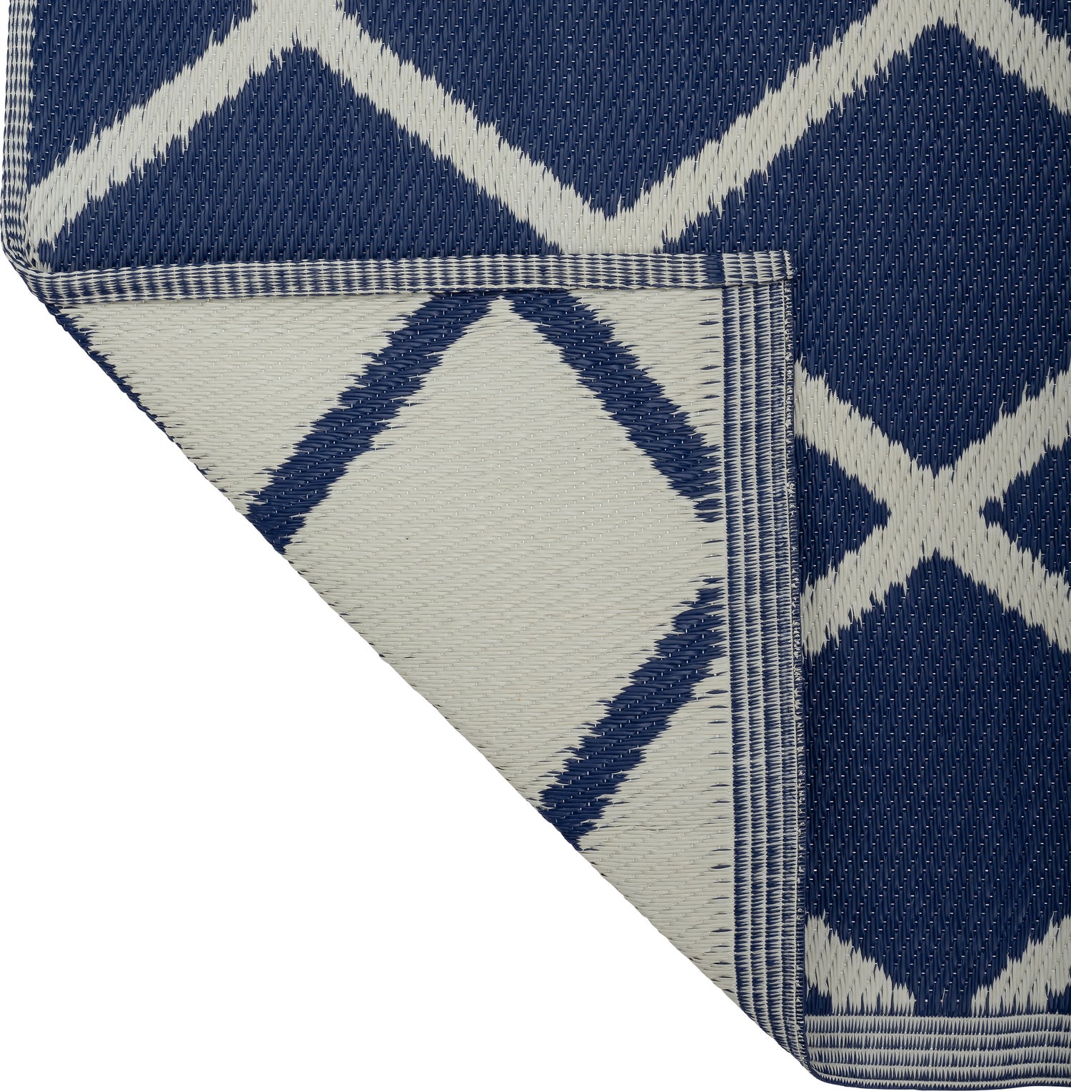 Intratuin buitenkleed Donna blauw / beige 150 x 210 cm