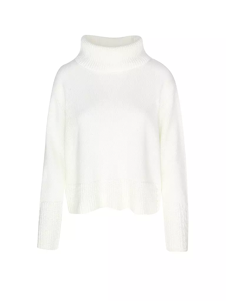 COMMA Rollkragenpullover weiss