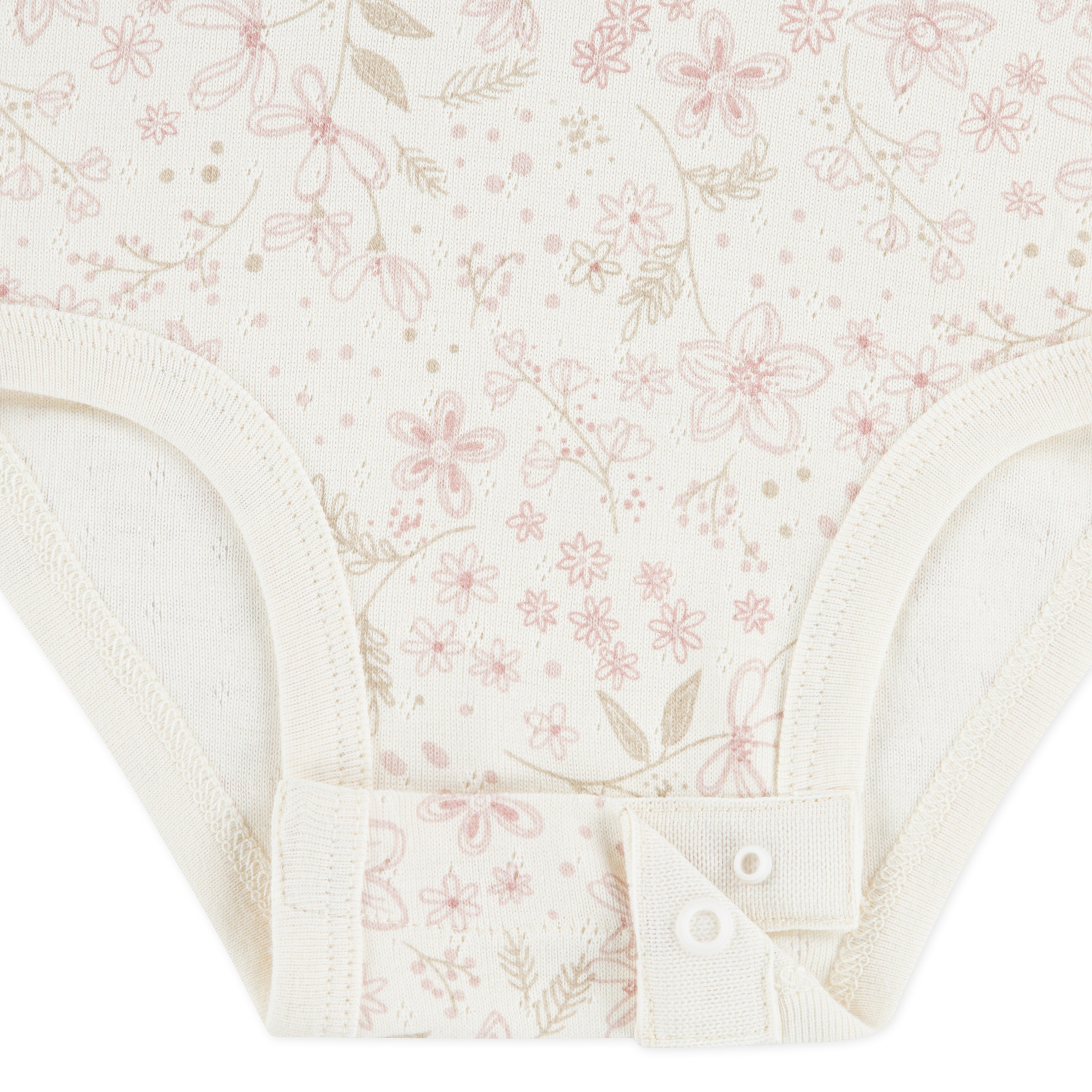 HUGGIES babywear Body & Hose »HUGG BODYSUIT PANT ATTACHMENT«, 3 Stk. & Stirnband mit Blümchenmotiv