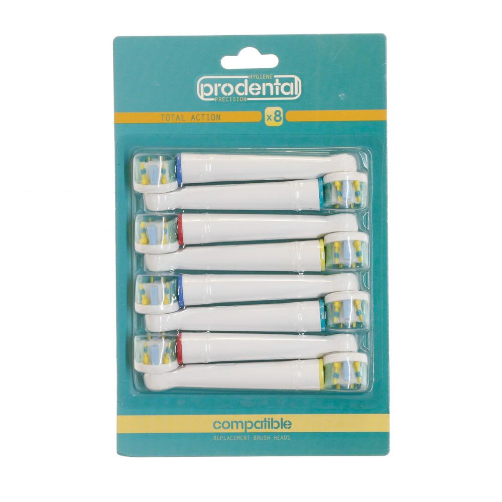 Prodental x8 Brossettes de Rechange Prodental Total Action