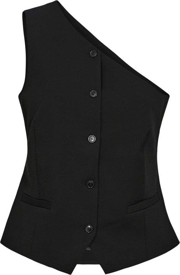 Designers Remix Scott One Shoulder Vest Sort