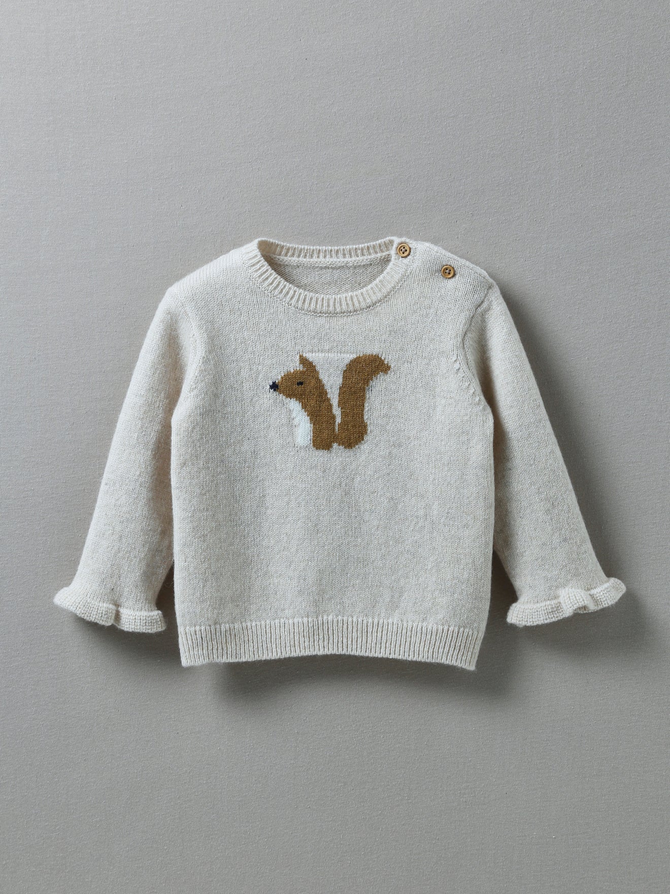 Pull écureuil Bébé en Lambswool