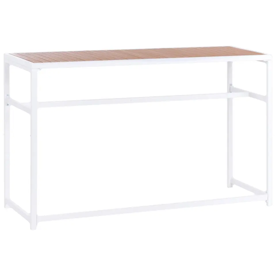 AVETRANA - Tuintafel - Wit - 150 x 50 cm - Staal