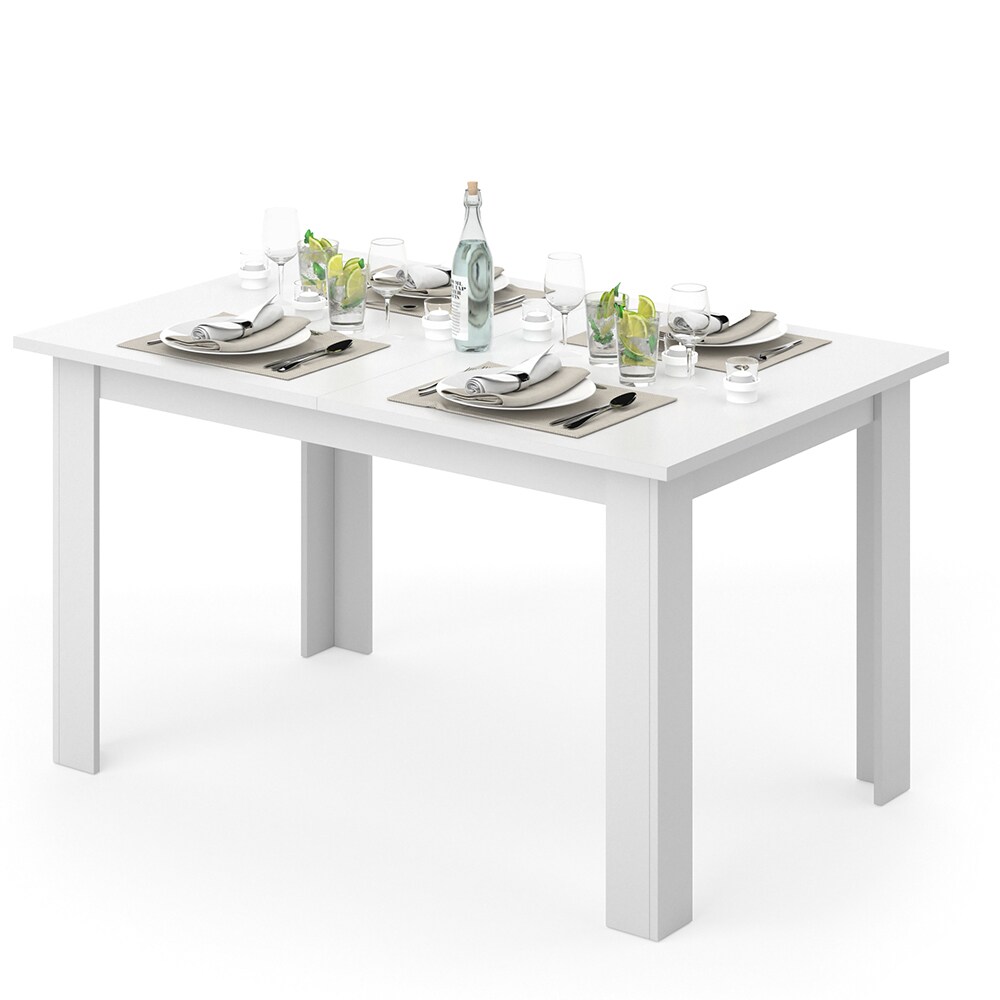 Vicco Esstisch Karlos Esszimmertisch Wohnzimmer Küchentisch 140cm Weiß