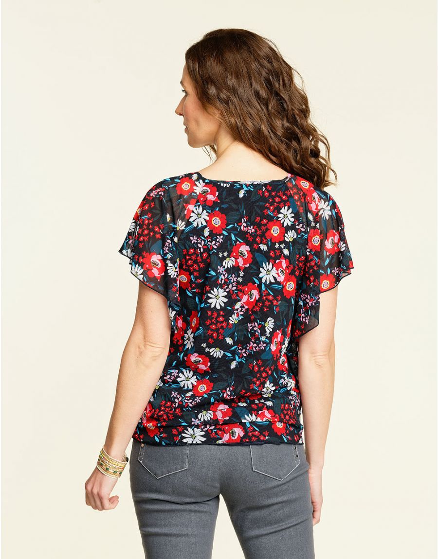 Blouse légère en résille