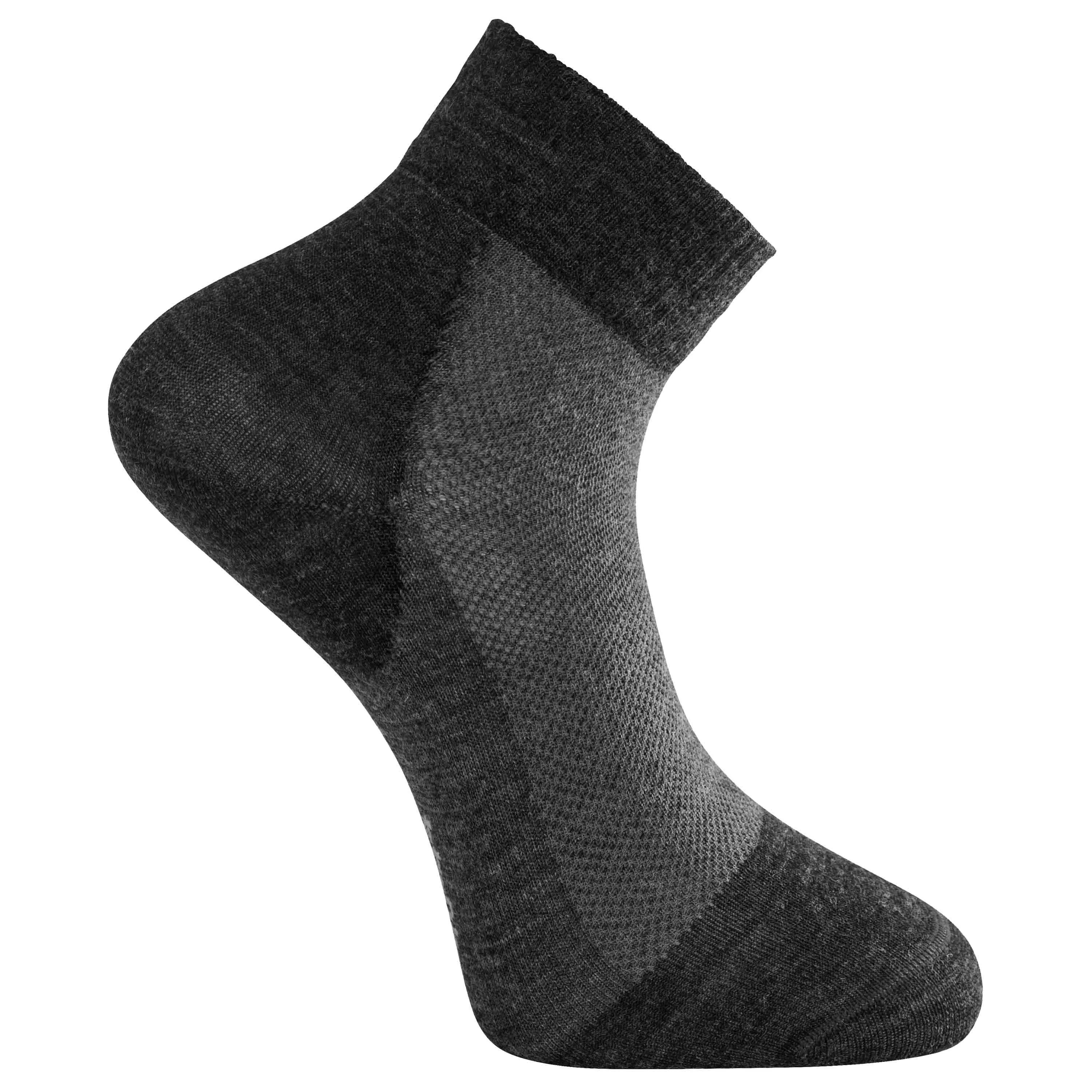 Woolpower -  Woolpower Socken Skilled Liner Short dunkelgrau schwarz