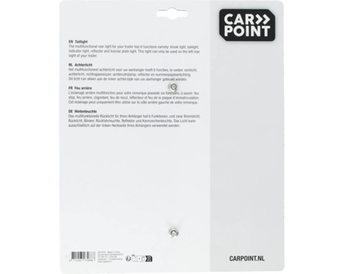 Achterlicht met 6 functies, links, voor aanhangers