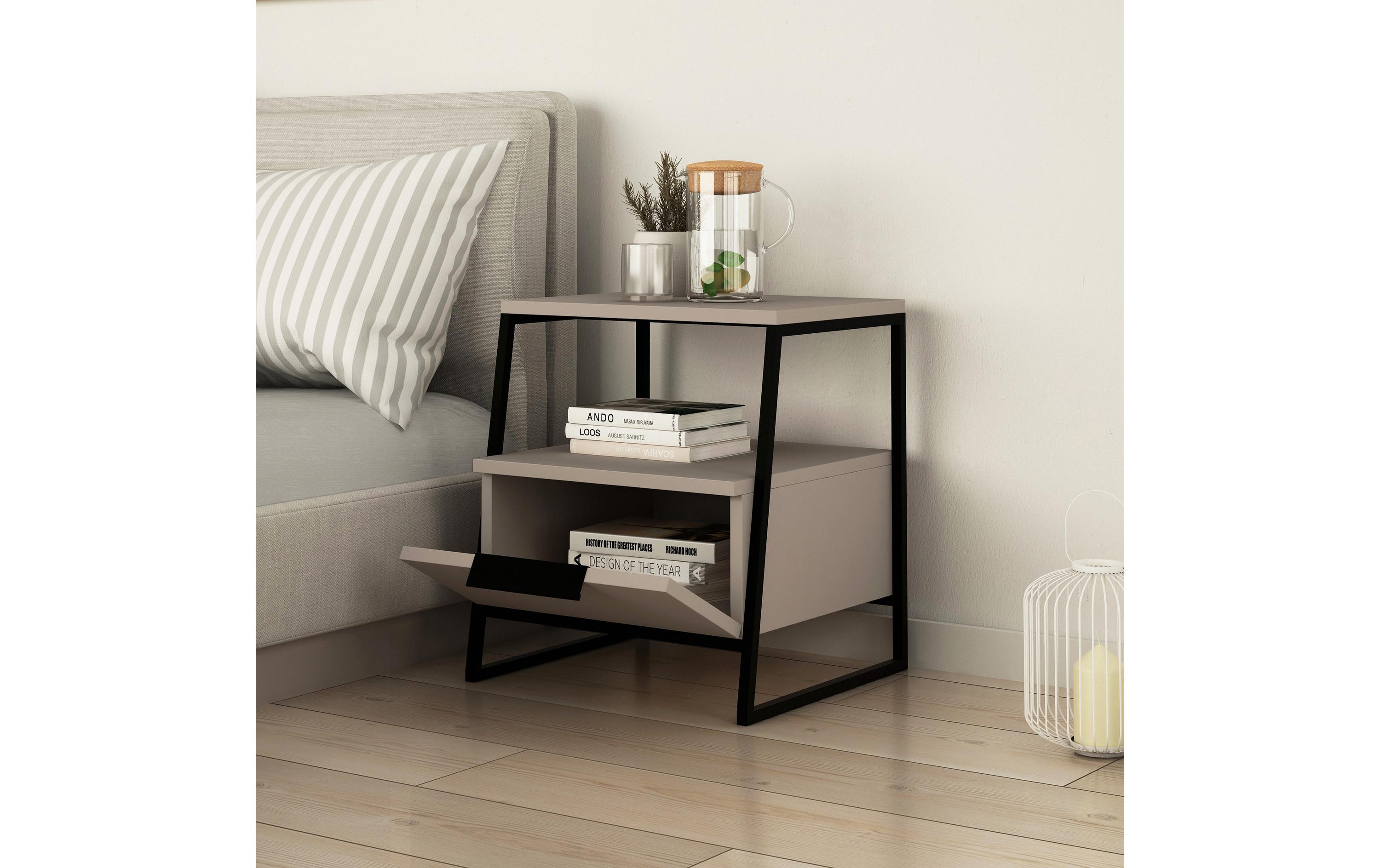Nachttisch Pal 45 x 50 x 40 cm, MoccaNachtschrank
