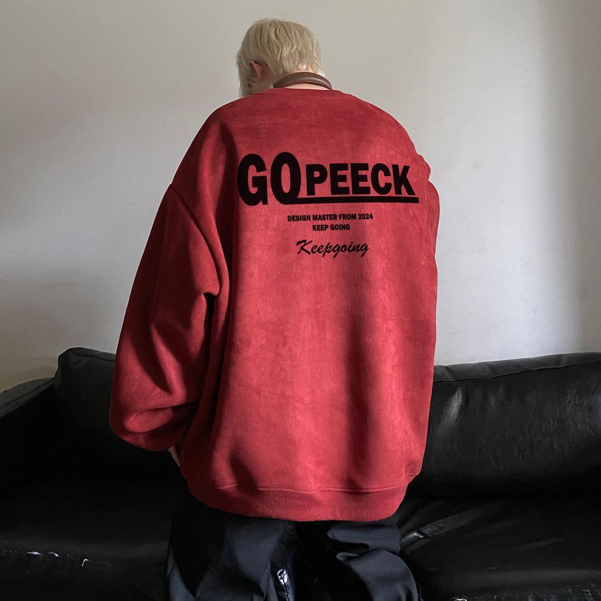 emeisa - Sweatshirt met ronde hals en letters