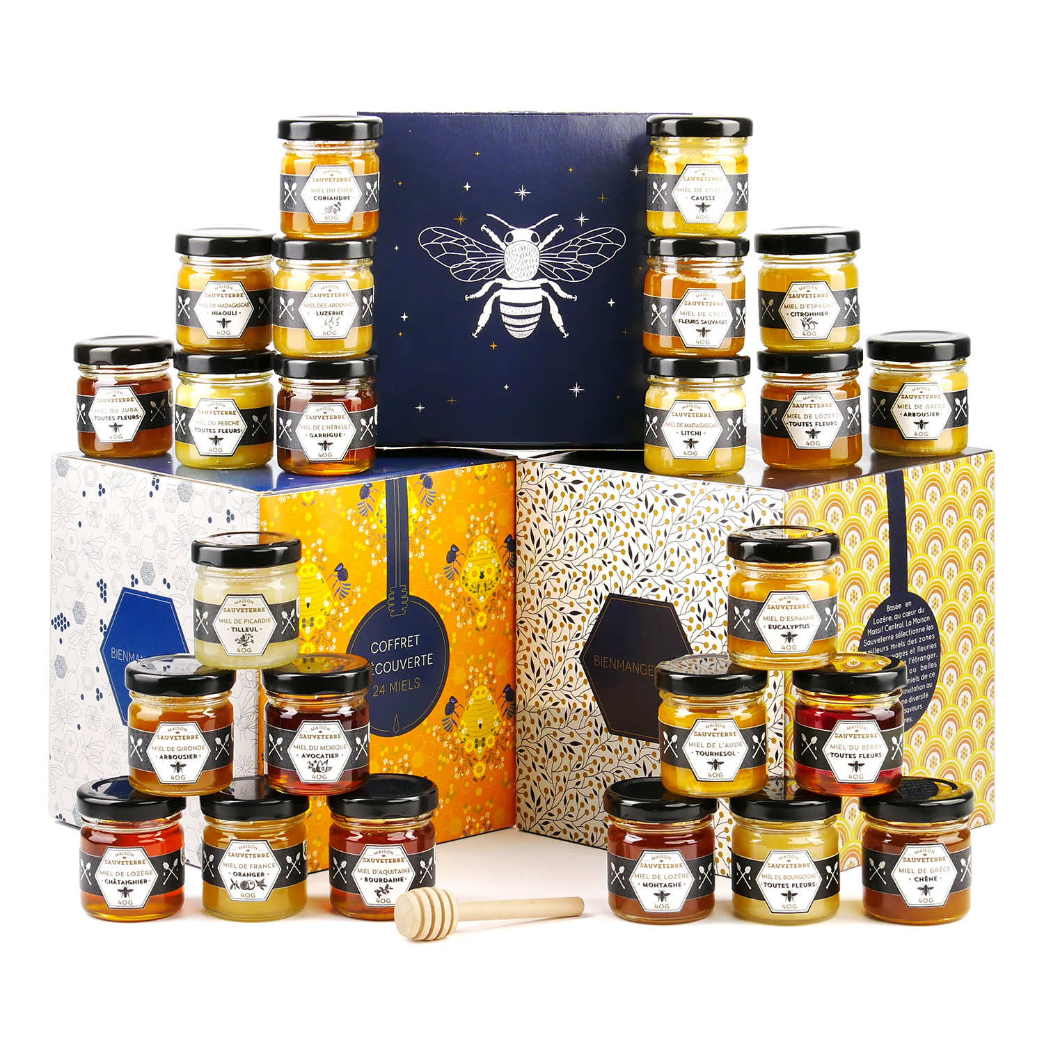 Calendrier de l'Avent Miel 24 pots