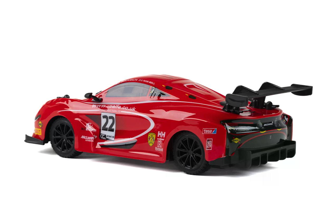 Auto McLaren 720S GT3 Rot, 1:24Ferngesteuerter Sportwagen für Kinder ab 6 Jahren