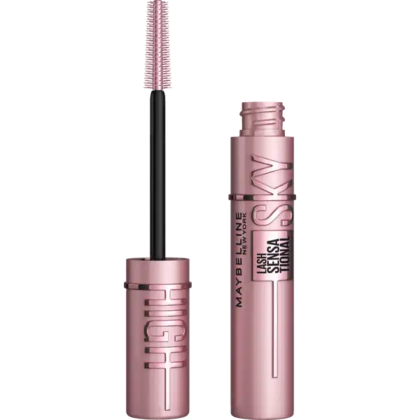 Lash Sensational Sky High Very Black & Augen-Make-Up Entferner & The Nudes Lidschatten Palette Set