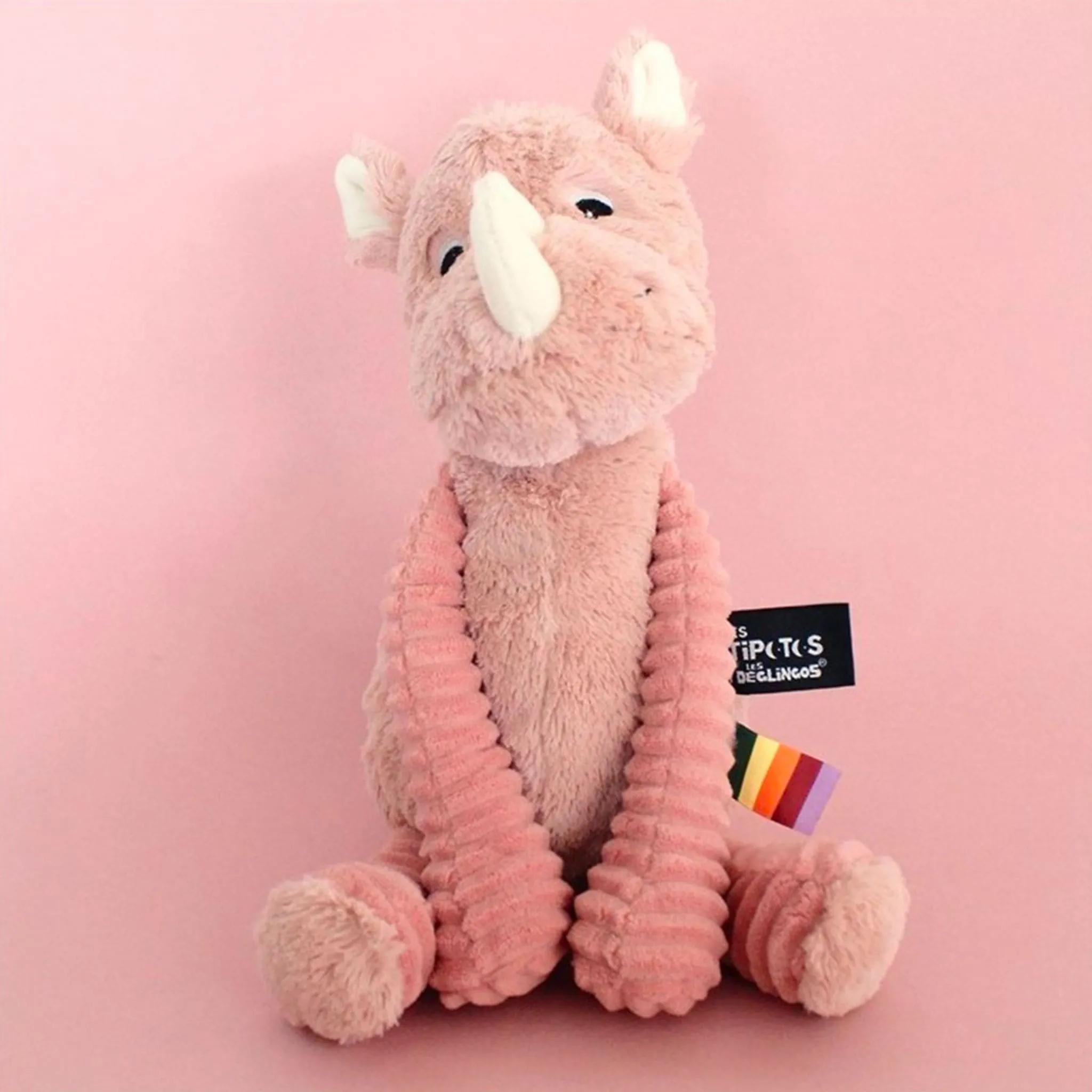 Les Déglingos Peluche Rhino Grobisou