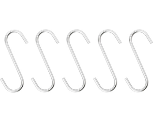 PICCANTE haken, 5-pack, roestvrij staal, mat